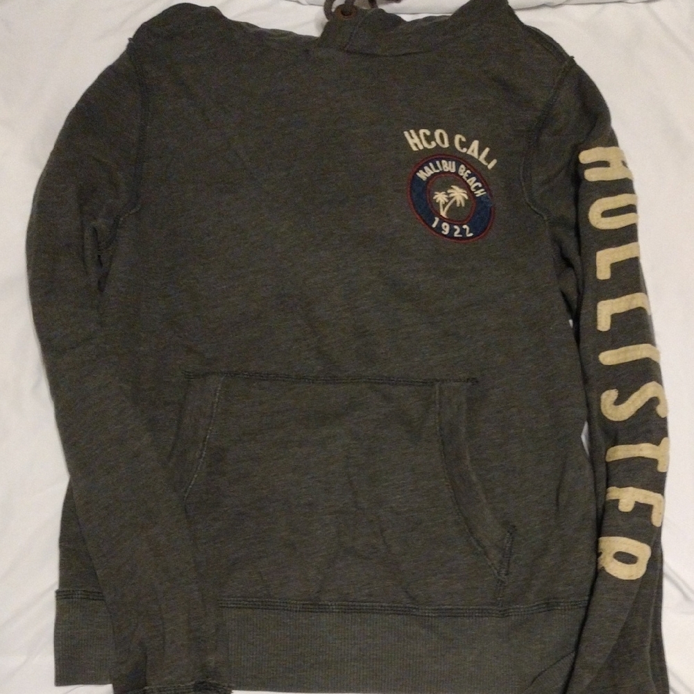 Hollister Dark Gray Sweatshirt with Logo